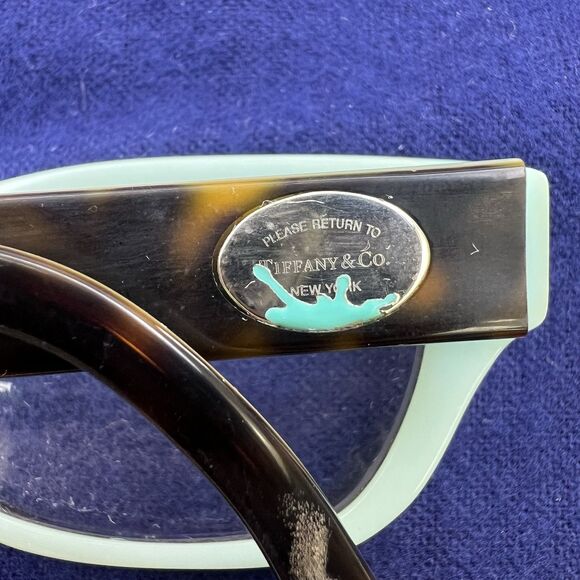 Tiffany & Co Eyeglasses Frames Only TF2172 8134 Brown Tortoise Blue 50-16-140 - Picture 1 of 12